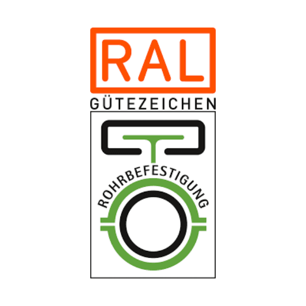 RAL Guetezeichen - Rohrbefestigung Logo