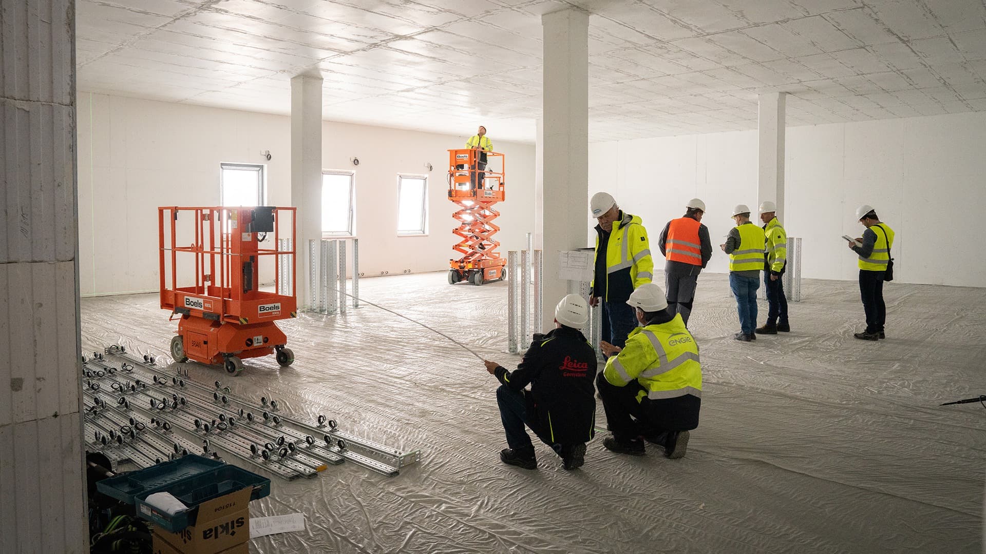 Construction image of prefabricated BIM installations